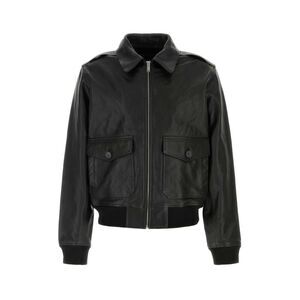 A.P.C. Men Black Leather Gael Jacket